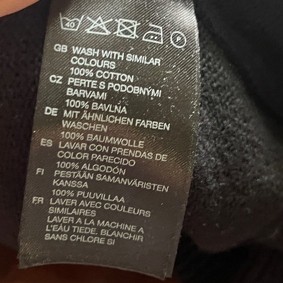 H&M black cotton sweater vest size medium L.O.G.G. - Picture 4 of 4